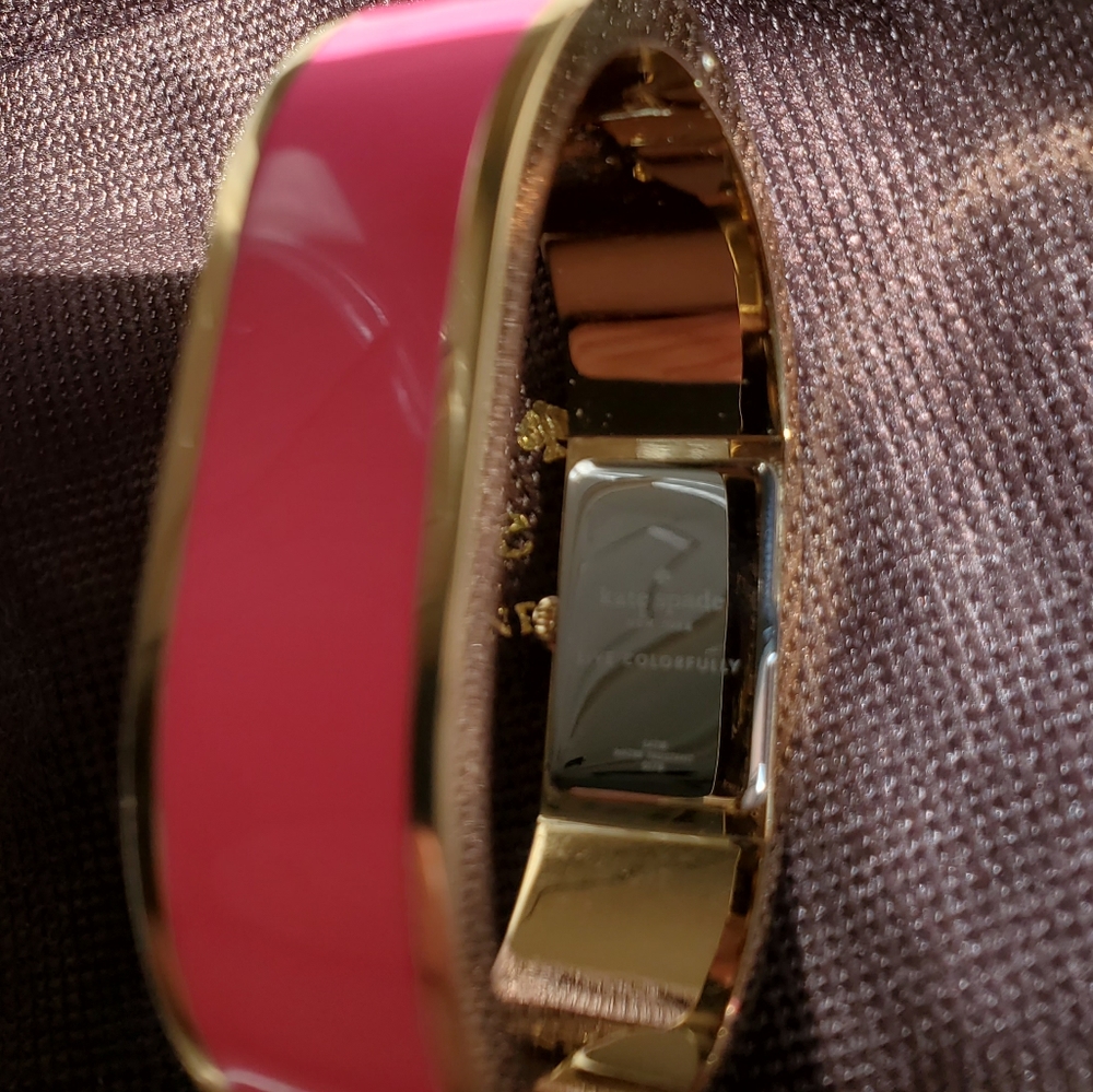 Kate Spade Hot Pink Carousel Bangle Watch - Picture 8 of 10